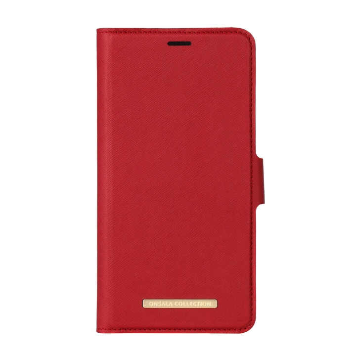Onsala COLLECTION Mobilfodral Saffiano Red iPhone Xs Max in the group SMARTPHONE & TABLETS / Phone cases / Apple / iPhone XS Max / Wallet Case at TP E-commerce Nordic AB (C12153)
