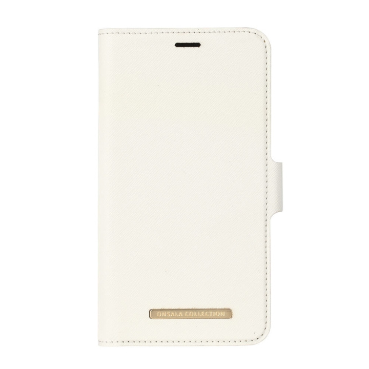 ONSALA Mobile Wallet Saffiano White iPhoneXR in the group SMARTPHONE & TABLETS / Phone cases / Apple / iPhone XR / Wallet Case at TP E-commerce Nordic AB (C12154)
