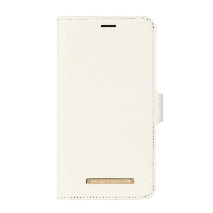 Onsala Mobile Wallet Saffiano White iPhoneXR in the group SMARTPHONE & TABLETS / Phone cases / Apple / iPhone XR / Wallet Case at TP E-commerce Nordic AB (C12154)