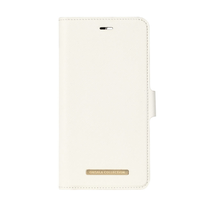 ONSALA Mobile Wallet Saffiano White iPhone6/7/8 Plus in the group SMARTPHONE & TABLETS / Phone cases / Apple / iPhone 8 Plus / Wallet Case at TP E-commerce Nordic AB (C12157)