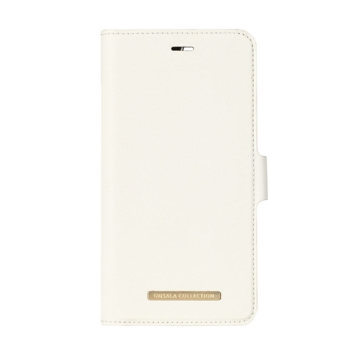 Onsala Mobile Wallet Saffiano White iPhone6/7/8 Plus in the group SMARTPHONE & TABLETS / Phone cases / Apple / iPhone 8 Plus / Wallet Case at TP E-commerce Nordic AB (C12157)