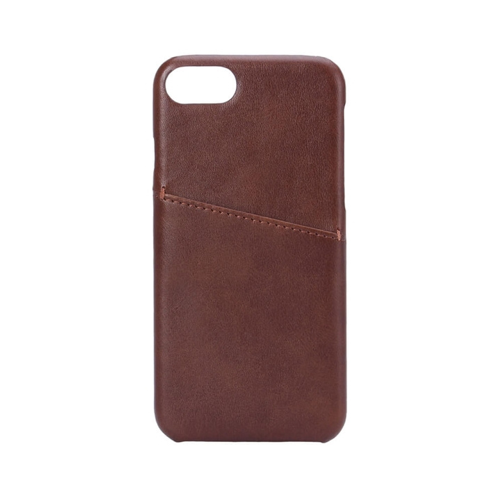 Onsala Mobilskal Brun med Kortfack iPhone 6/7/8/SE in the group SMARTPHONE & TABLETS / Phone cases / Apple / iPhone 8 / Cases at TP E-commerce Nordic AB (C12161)
