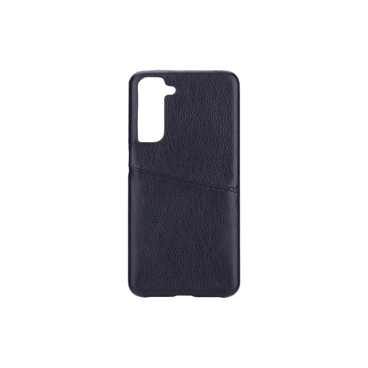 Onsala Mobile Cover Black with Cardpocket Samsung S21 FE 5G in the group SMARTPHONE & TABLETS / Phone cases / Samsung at TP E-commerce Nordic AB (C12174)