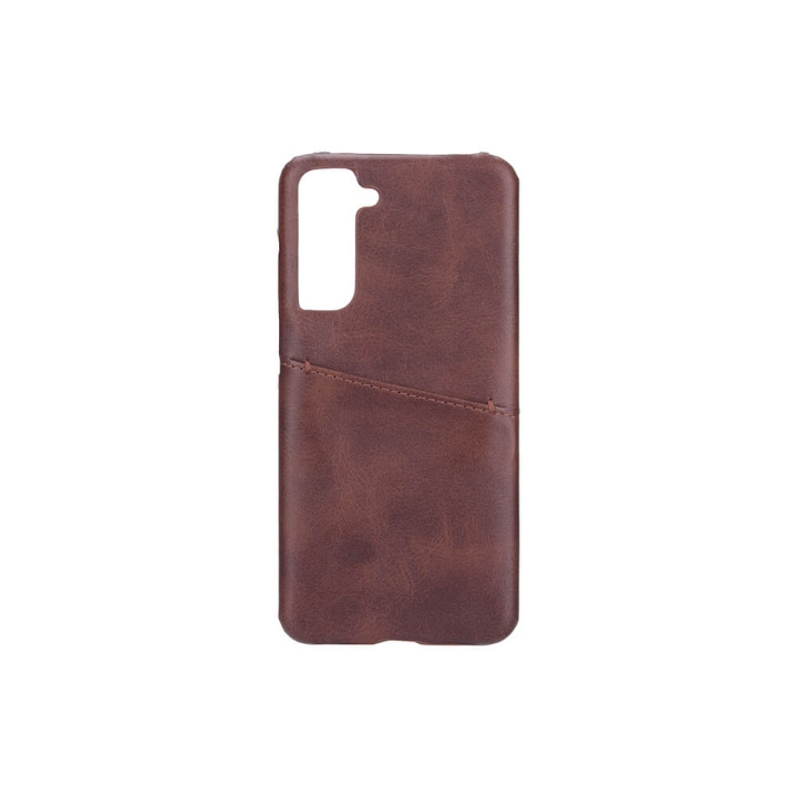 ONSALA Mobile Cover Brown with Cardpocket Samsung S21 FE 5G in the group SMARTPHONE & TABLETS / Phone cases / Samsung at TP E-commerce Nordic AB (C12175)