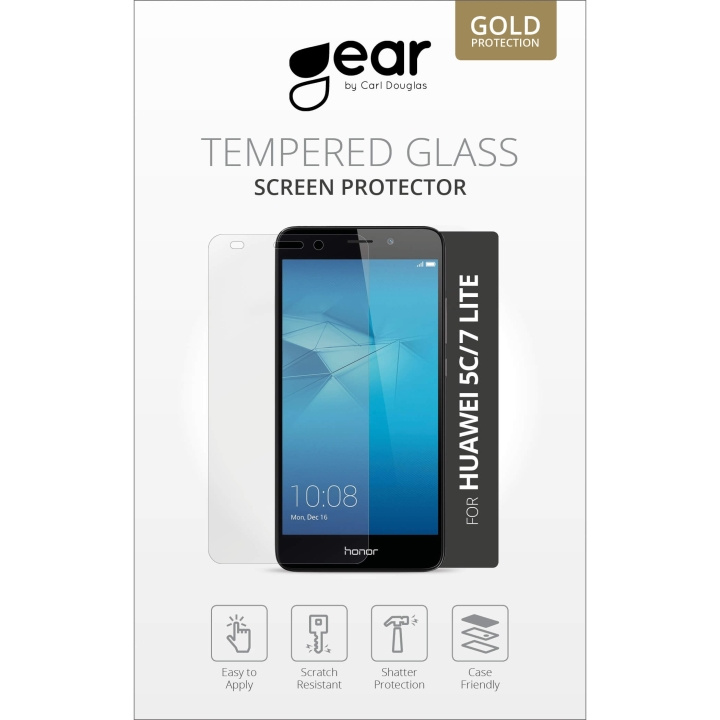 Gear Härdat Glas 2.5D Huawei Honor 5C/7 Lite in the group SMARTPHONE & TABLETS / Phone cases / Huawei/Honor at TP E-commerce Nordic AB (C12370)