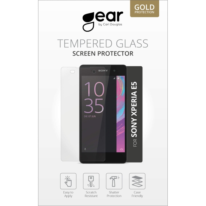 Gear Härdat Glas 2.5D Sony Xperia E5 in the group SMARTPHONE & TABLETS / Phone cases / Sony at TP E-commerce Nordic AB (C12375)
