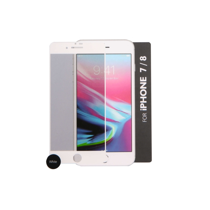 Gear Screen Protector 3D White iPhone 7 / 8 in the group SMARTPHONE & TABLETS / Phone cases / Apple / iPhone 8 / Screen protectors at TP E-commerce Nordic AB (C12410)