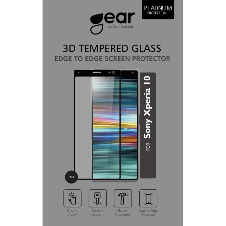 Gear Glass Prot. 2,5D Sony Xperia 10 in the group SMARTPHONE & TABLETS / Phone cases / Sony at TP E-commerce Nordic AB (C12415)