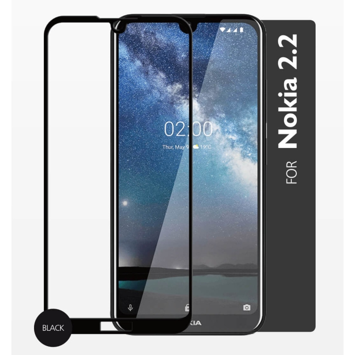 GEAR Glass Prot. 2,5D Full Cover Nokia 2.2 in the group SMARTPHONE & TABLETS / Phone cases / Nokia/Microsoft at TP E-commerce Nordic AB (C12422)