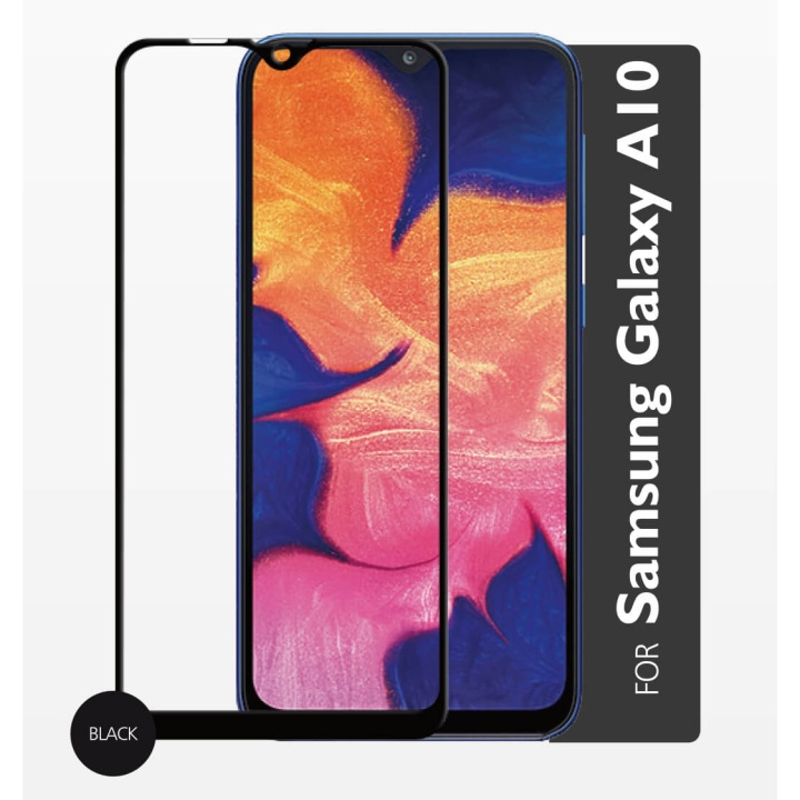 GEAR Glass Prot. 2,5D Full Cover Samsung A10 2019 in the group SMARTPHONE & TABLETS / Phone cases / Samsung at TP E-commerce Nordic AB (C12425)