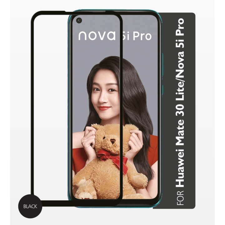 GEAR Glass Prot. 2,5D Full Cover Huawei Mate 30 Pro in the group SMARTPHONE & TABLETS / Phone cases / Huawei at TP E-commerce Nordic AB (C12432)