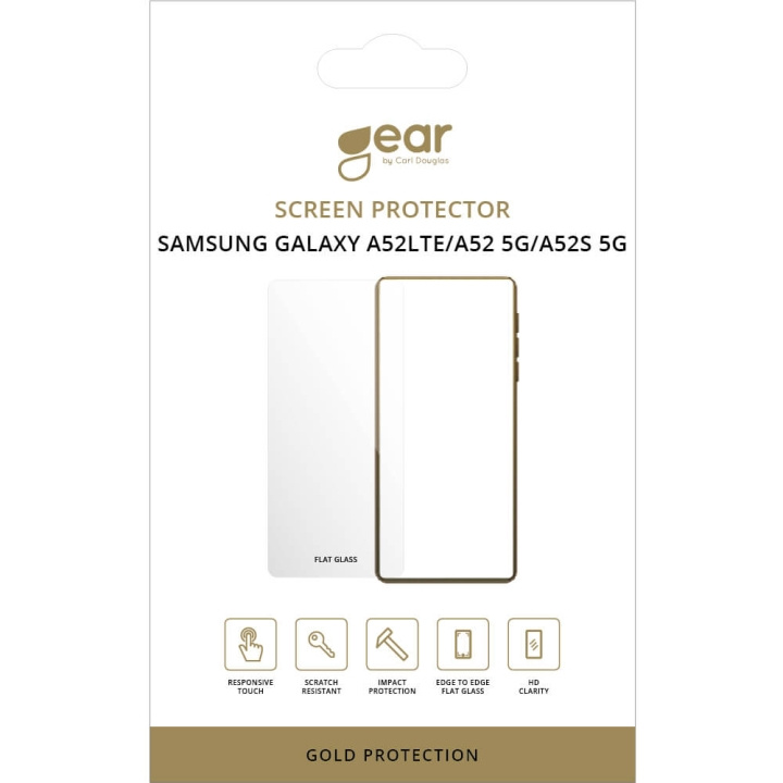 GEAR Screen Protector 2.5D Samsung A52 LTE, A52 5G, A52S 5G in the group SMARTPHONE & TABLETS / Phone cases / Samsung at TP E-commerce Nordic AB (C12444)