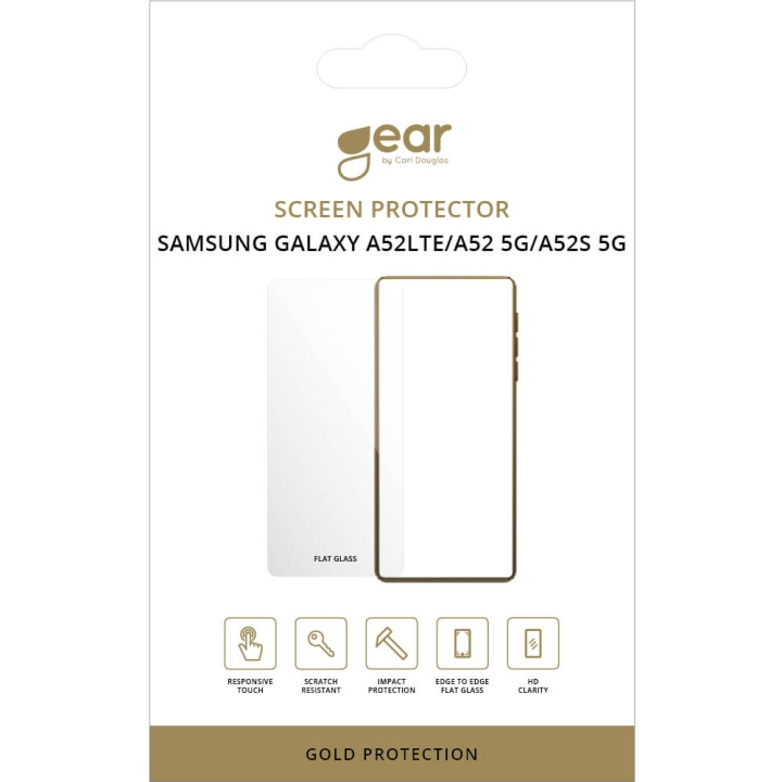 Gear Screen Protector 2.5D Samsung A52 LTE, A52 5G, A52S 5G in the group SMARTPHONE & TABLETS / Phone cases / Samsung at TP E-commerce Nordic AB (C12444)