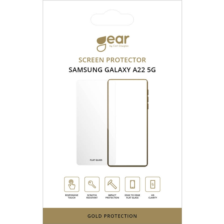 GEAR Screen Protector 2.5D Samsung A22 5G in the group SMARTPHONE & TABLETS / Phone cases / Samsung at TP E-commerce Nordic AB (C12450)
