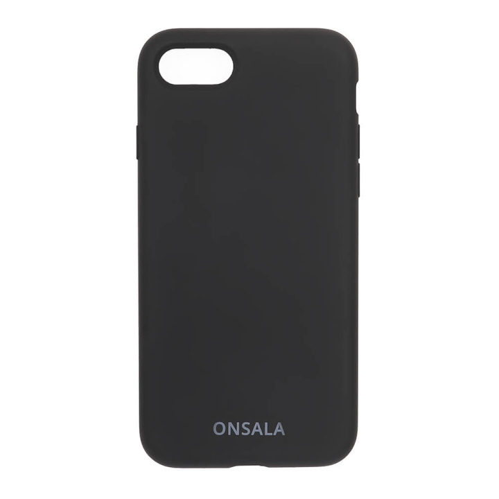 ONSALA Phone Case Silicone Black - iPhone 6/7/8/SE in the group SMARTPHONE & TABLETS / Phone cases / Apple / iPhone 8 / Cases at TP E-commerce Nordic AB (C12585)