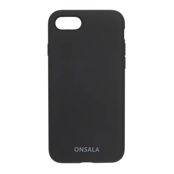 Onsala Mobilskal Silikon Black iPhone 6/7/8/SE in the group SMARTPHONE & TABLETS / Phone cases / Apple / iPhone 8 / Cases at TP E-commerce Nordic AB (C12585)