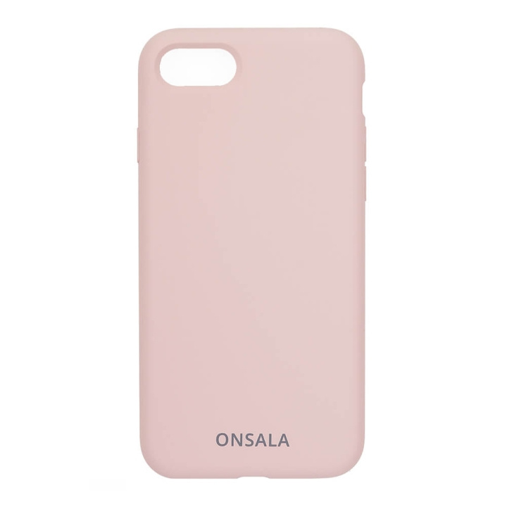 Onsala Mobilskal Silikon Sand Pink iPhone 6/7/8/SE in the group SMARTPHONE & TABLETS / Phone cases / Apple / iPhone 8 / Cases at TP E-commerce Nordic AB (C12587)