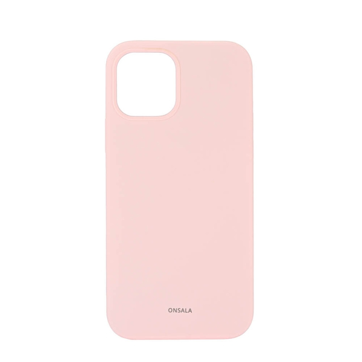 ONSALA Phone Case Silicone Chalk Pink - iPhone 12 / 12 Pro in the group SMARTPHONE & TABLETS / Phone cases / Apple / iPhone 12 / Cases at TP E-commerce Nordic AB (C12601)