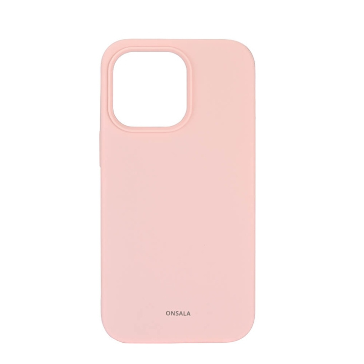 Onsala Mobilecover Silicone Chalk Pink iPhone 13 Pro in the group SMARTPHONE & TABLETS / Phone cases / Apple / iPhone 13 Pro / Cases at TP E-commerce Nordic AB (C12605)