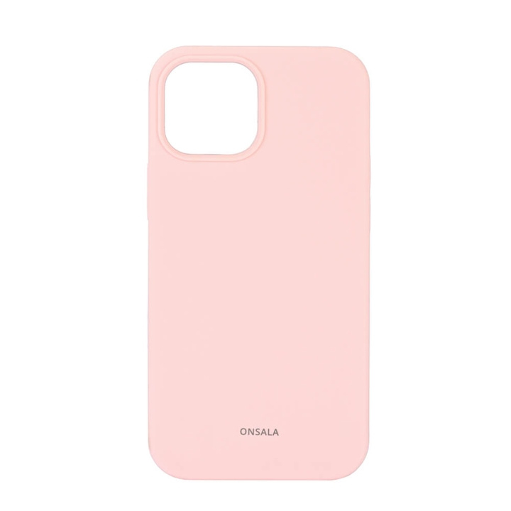 ONSALA Phone Case Silicone Chalk Pink - iPhone 13 Mini in the group SMARTPHONE & TABLETS / Phone cases / Apple / iPhone 13 Mini / Cases at TP E-commerce Nordic AB (C12607)