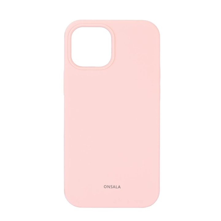 Onsala Phone Case Silicone Chalk Pink - iPhone 13 Mini in the group SMARTPHONE & TABLETS / Phone cases / Apple / iPhone 13 Mini / Cases at TP E-commerce Nordic AB (C12607)