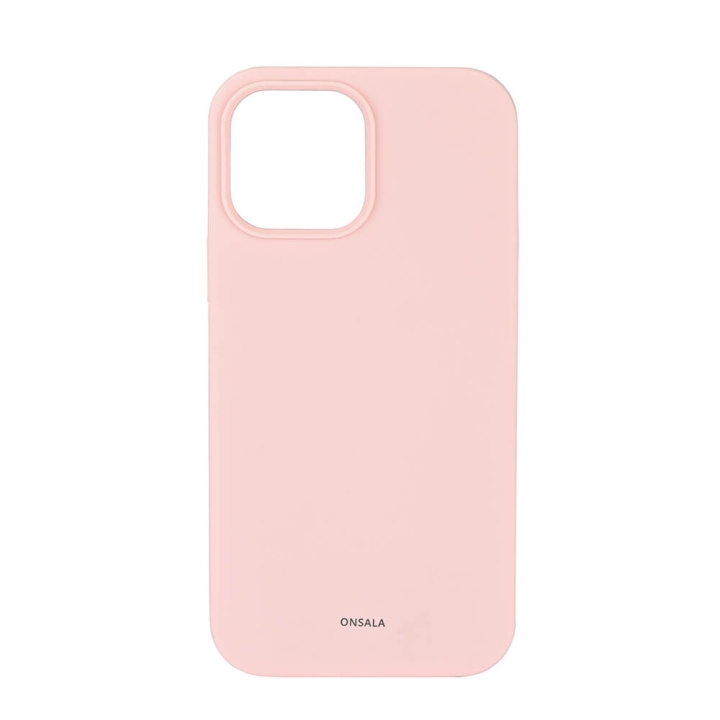 ONSALA Phone Case Silicone Chalk Pink - iPhone 13 Pro Max in the group SMARTPHONE & TABLETS / Phone cases / Apple / iPhone 13 Pro Max / Cases at TP E-commerce Nordic AB (C12609)