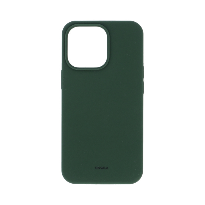 ONSALA Phone Case Silicone Olive Green - iPhone 13 Pro in the group SMARTPHONE & TABLETS / Phone cases / Apple / iPhone 13 Pro / Cases at TP E-commerce Nordic AB (C12620)