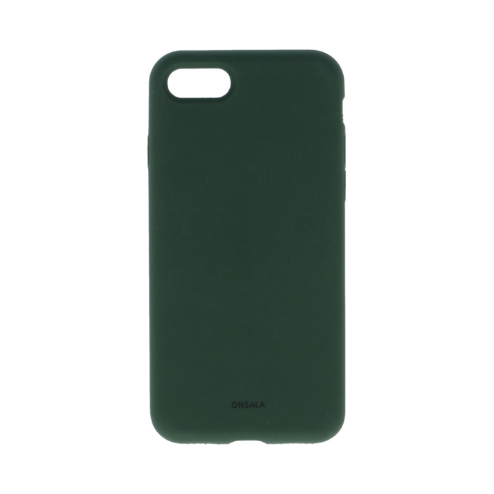 ONSALA Phone Case Silicone Olive Green - iPhone 6/7/8/SE in the group SMARTPHONE & TABLETS / Phone cases / Apple / iPhone 8 / Cases at TP E-commerce Nordic AB (C12621)