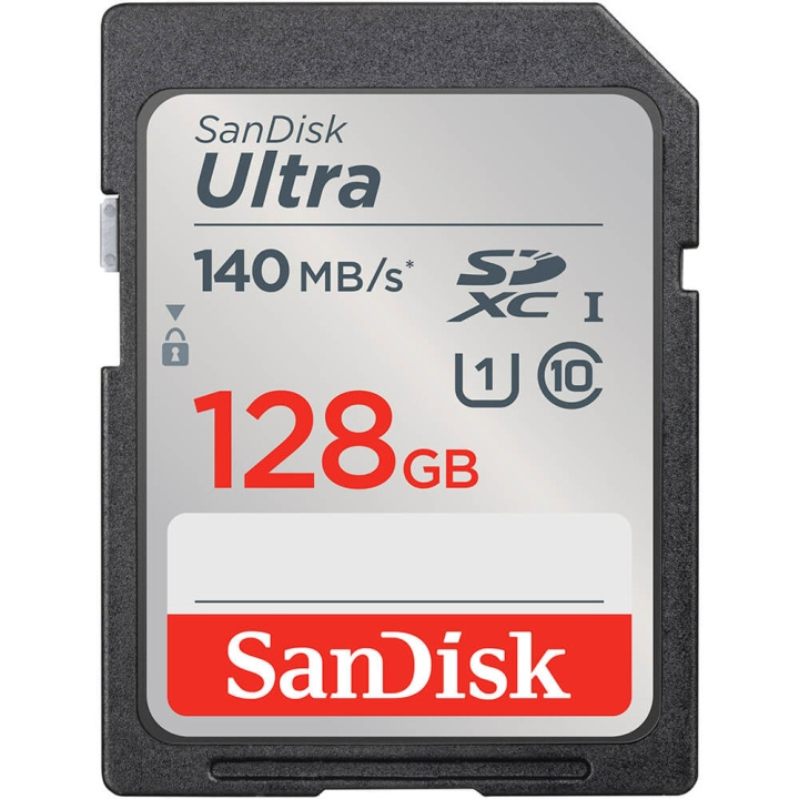 SanDisk Memory card SDXC Ultra 128GB 140MB/s in the group HOME ELECTRONICS / Storage media / Memory cards / SD/SDHC/SDXC at TP E-commerce Nordic AB (C12626)