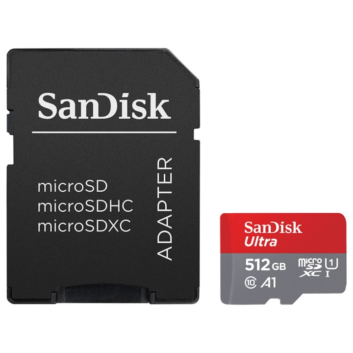 SanDisk MicroSDXC Mobile Ultra 512GB 150MB/s UHS-I Adap in the group HOME ELECTRONICS / Storage media / Memory cards / MicroSD/HC/XC at TP E-commerce Nordic AB (C12630)