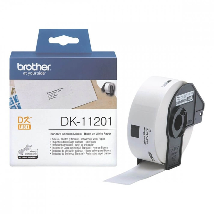 Brother Labels DK11201 29x90mm Black on White in the group COMPUTERS & PERIPHERALS / Printers & Accessories / Ink & Toner / Ink cartridges / Brother at TP E-commerce Nordic AB (C12635)