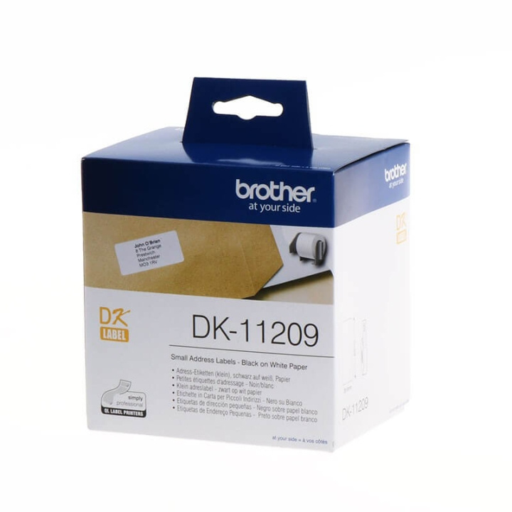 Brother Labels DK11209 29x62mm Black on White in the group COMPUTERS & PERIPHERALS / Printers & Accessories / Printers / Zebra & Lable printers at TP E-commerce Nordic AB (C12640)