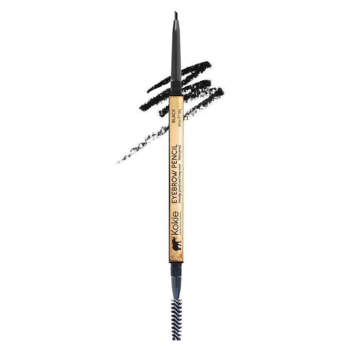Kokie Micro-Fine Eyebrow Pencil Black in the group BEAUTY & HEALTH / Makeup / Eyes & Eyebrows / Brow pencils at TP E-commerce Nordic AB (C12873)