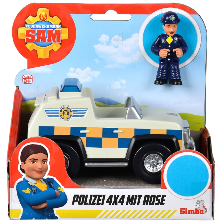 Brandman Sam Police 4x4x with Rose Figurine in the group TOYS, KIDS & BABY PRODUCTS / Toys / Toy cars at TP E-commerce Nordic AB (C13031)