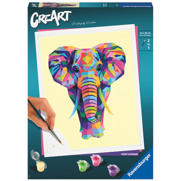 Ravensburger CreArt Funky Elephant in the group TOYS, KIDS & BABY PRODUCTS / Toys / Crafts at TP E-commerce Nordic AB (C13036)