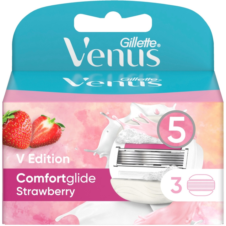 Gillette Venus Rakblad Comfortglide Strawberry 3st in the group BEAUTY & HEALTH / Hair & Styling / Shaving & Trimming / Razors & Accessories at TP E-commerce Nordic AB (C13114)