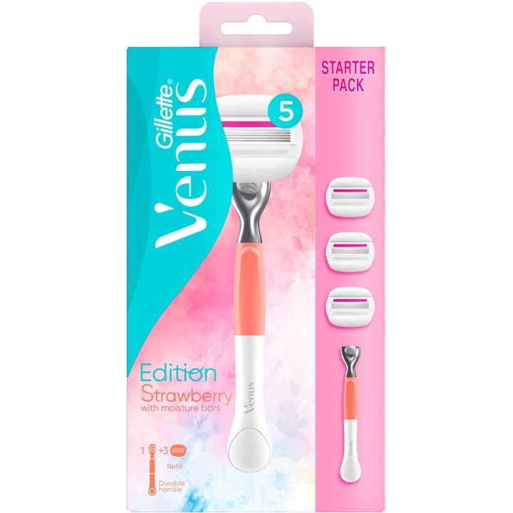 Gillette Venus Rakhyvel Comfortglide Strawberry 3st rakblad in the group BEAUTY & HEALTH / Hair & Styling / Shaving & Trimming / Razors & Accessories at TP E-commerce Nordic AB (C13115)