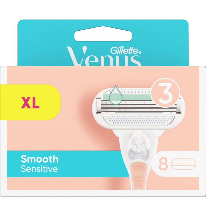 Gillette Venus Rakblad Smooth Sensitive 8st in the group BEAUTY & HEALTH / Hair & Styling / Shaving & Trimming / Razors & Accessories at TP E-commerce Nordic AB (C13117)
