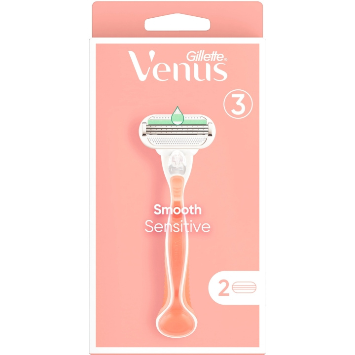 Gillette Venus Rakhyvel Smooth Sensitive 2st rakblad in the group BEAUTY & HEALTH / Hair & Styling / Shaving & Trimming / Razors & Accessories at TP E-commerce Nordic AB (C13118)