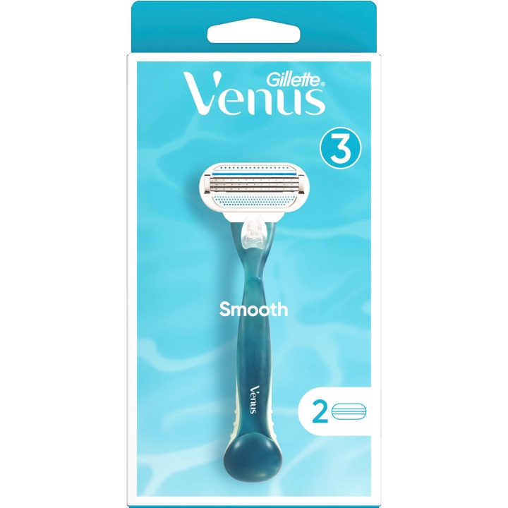 Gillette Venus Rakhyvel Smooth Razor 2st rakblad in the group BEAUTY & HEALTH / Hair & Styling / Shaving & Trimming / Razors & Accessories at TP E-commerce Nordic AB (C13119)