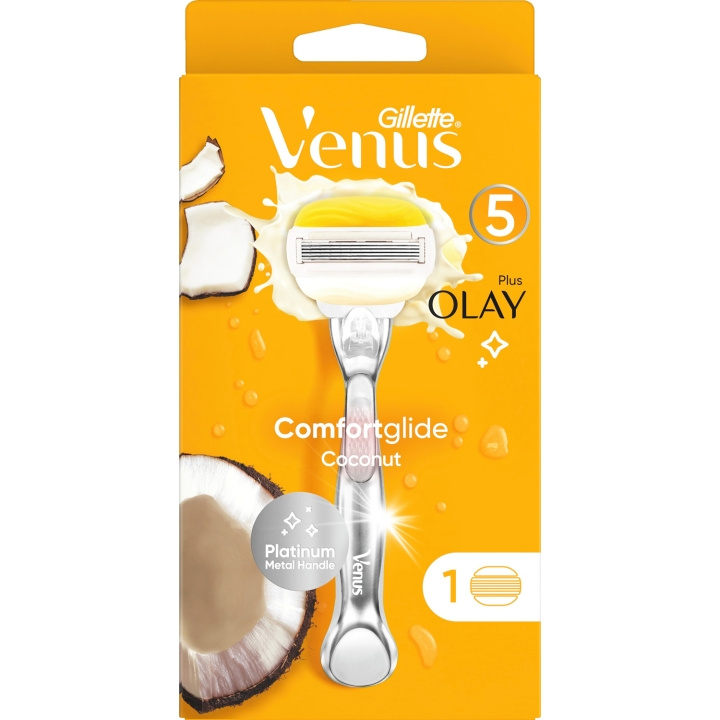 Gillette Venus Rakhyvel Comfortglide Coconut 1st rakblad in the group BEAUTY & HEALTH / Hair & Styling / Shaving & Trimming / Razors & Accessories at TP E-commerce Nordic AB (C13139)