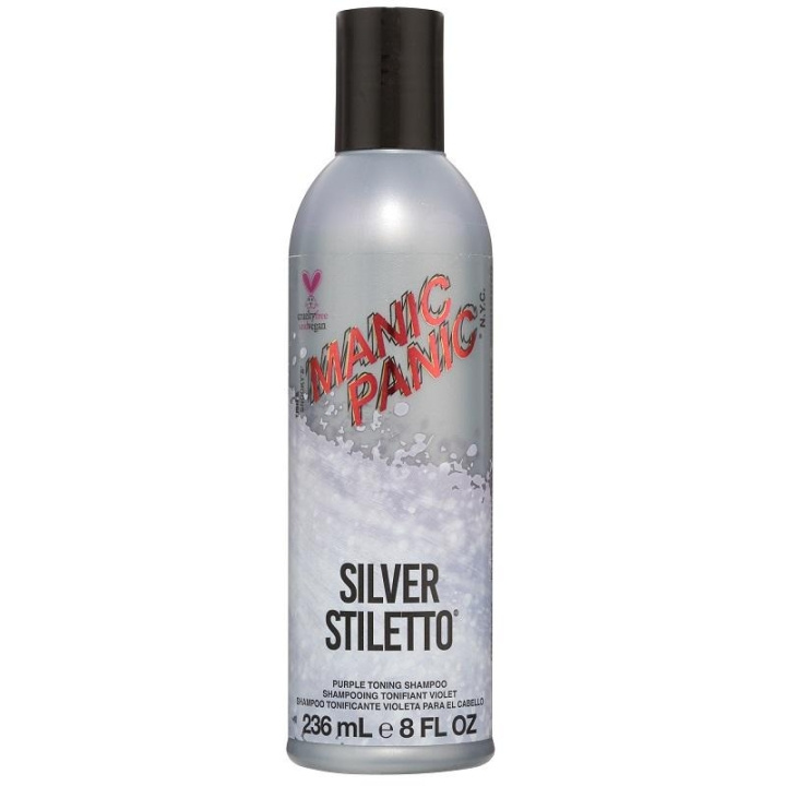 Manic Panic Silver Stiletto Shampoo 236ml in the group BEAUTY & HEALTH / Hair & Styling / Hair care / Hair Dye / Silver shampoo at TP E-commerce Nordic AB (C13296)