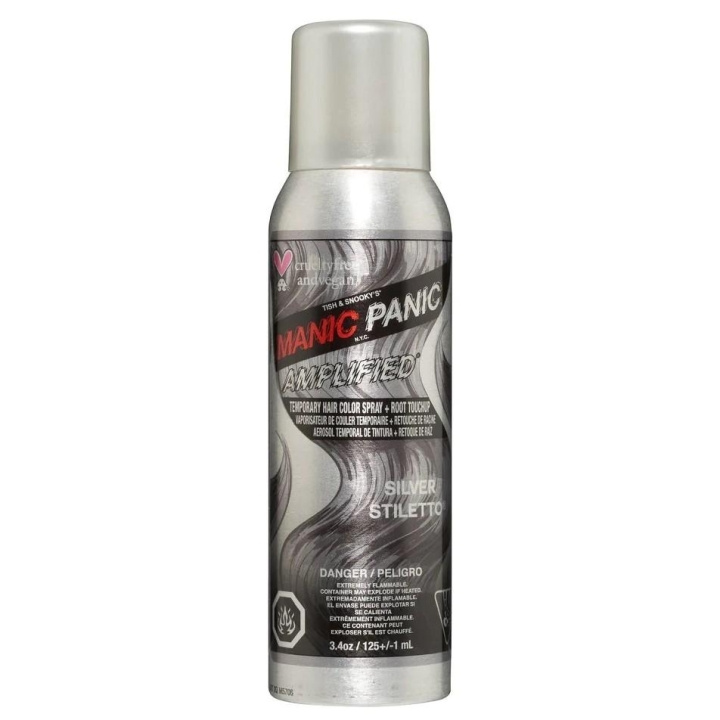 Manic Panic Temporary Color Spray Silver Stiletto in the group BEAUTY & HEALTH / Hair & Styling / Hair care / Hair Dye / Hair Dye & Color bombs at TP E-commerce Nordic AB (C13297)