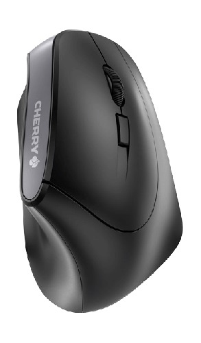 Cherry MW 4500 Ergonomic vertical wireless mouse Black Retail in the group COMPUTERS & PERIPHERALS / Mice & Keyboards / Mice / Wireless at TP E-commerce Nordic AB (C13548)