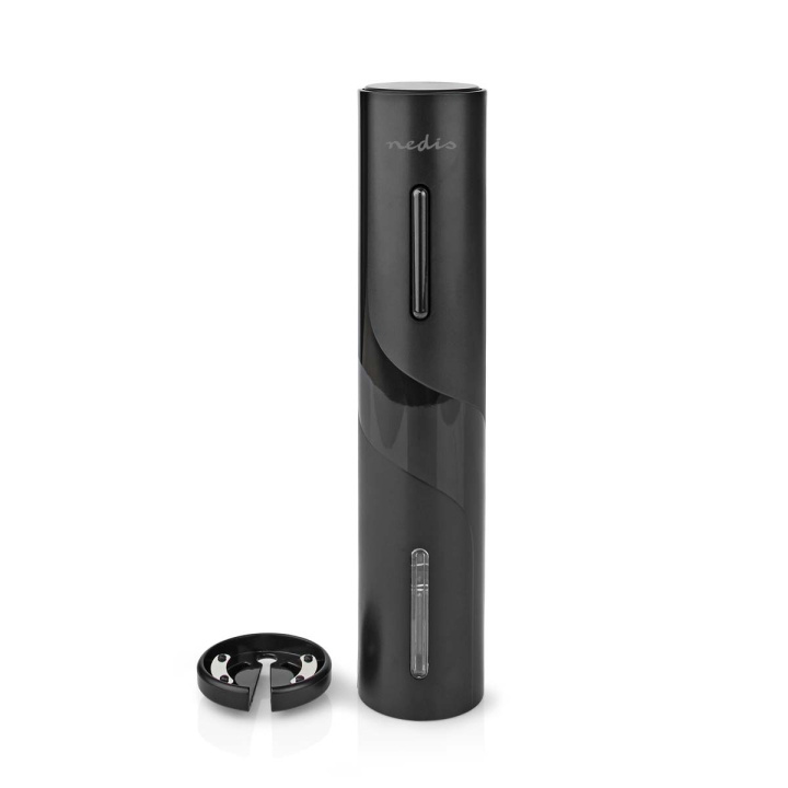 Nedis Electronic Wine Opener | ABS / Aluminium | Black in the group HOME, HOUSEHOLD & GARDEN / Kitchen utensils / Wine & Drink accessories at TP E-commerce Nordic AB (C13569)