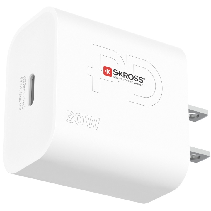 SKROSS Power Charger US/Japan mfl. 1xUSB-C PD 30W in the group HOME, HOUSEHOLD & GARDEN / Electricity & Lighting / Travel adapters at TP E-commerce Nordic AB (C13650)