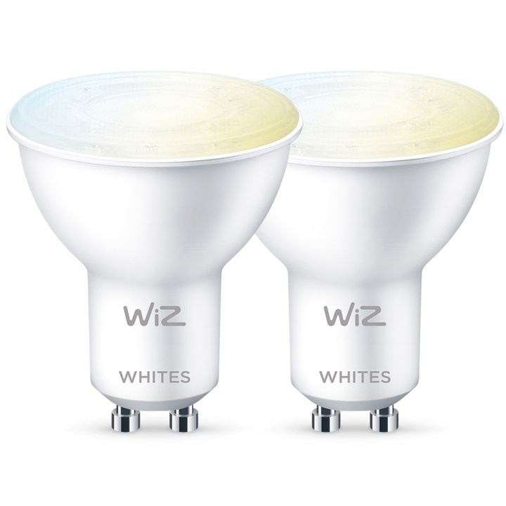 WiZ 2-pack WiFi Smart LED GU10 50W Varm-kallvit in the group HOME ELECTRONICS / Lighting / LED lamps at TP E-commerce Nordic AB (C13665)