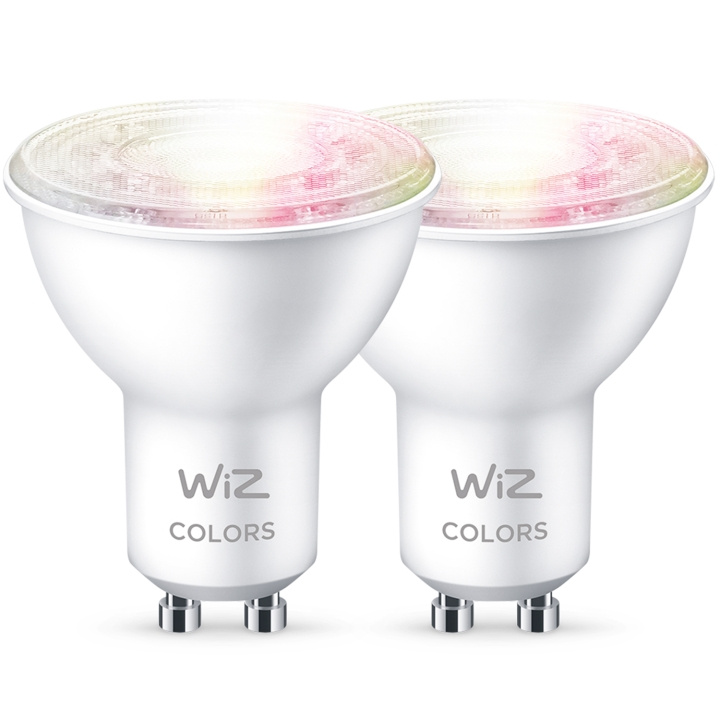 WiZ 2-pack WiFi Smart LED GU10 50W 345lm Färg in the group HOME ELECTRONICS / Lighting / LED lamps at TP E-commerce Nordic AB (C13666)