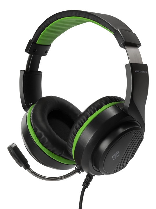 Deltaco Gaming Headset for XBOX Series X / S, 2m cable, 40mm element, black in the group HOME ELECTRONICS / Game consoles & Accessories / Xbox Series X / Accessories at TP E-commerce Nordic AB (C13817)