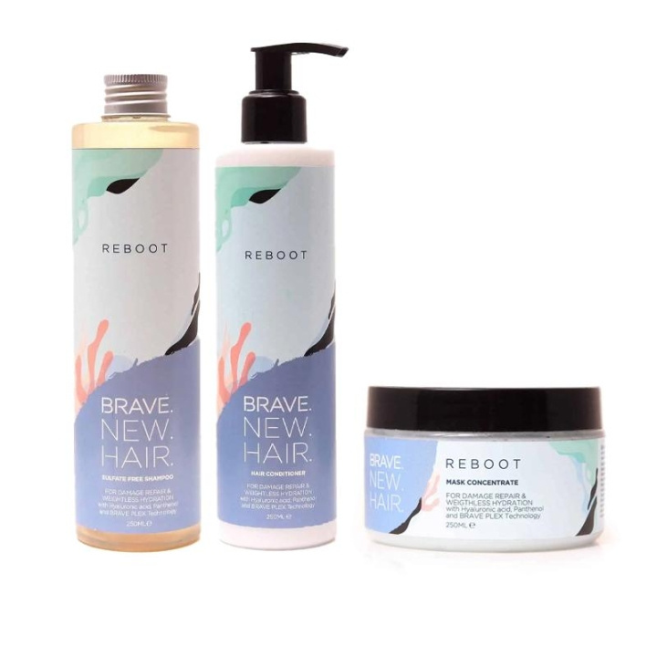 3-pack Brave. New. Hair. Reboot Schampoo + Conditioner + Mask in the group BEAUTY & HEALTH / Hair & Styling / Hair care / Schampoo at TP E-commerce Nordic AB (C13882)